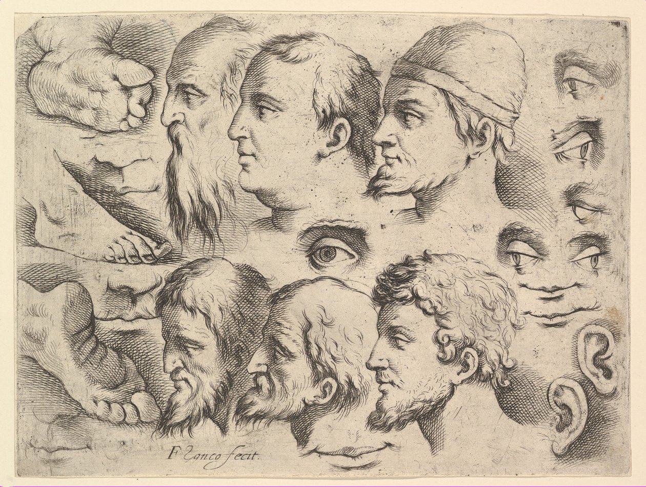 Sechs Köpfe, drei Füße, zwei Ohren, sechs Augen, vier Lippen von Unbekannt