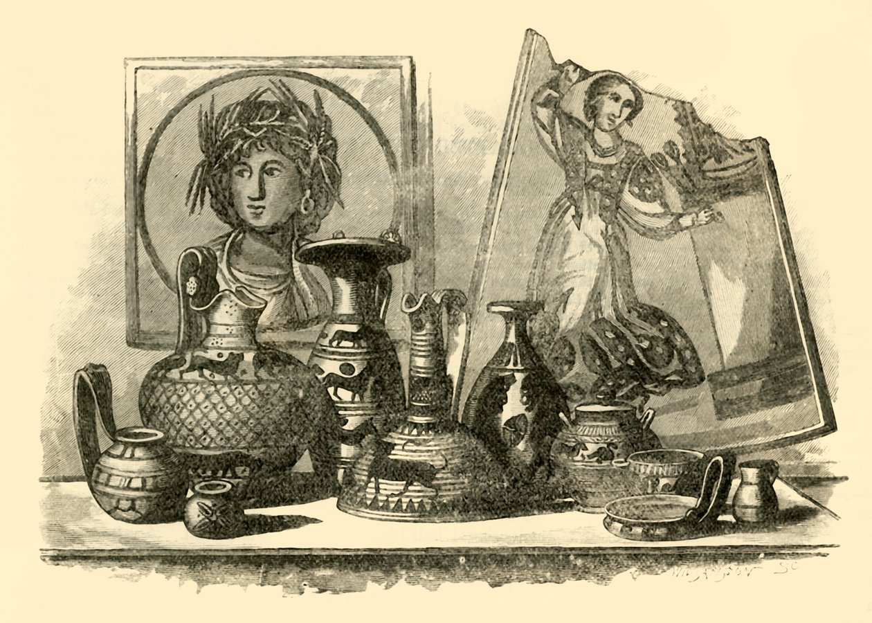 Beispiele karthagischer Kunst, 1890 von Unbekannt