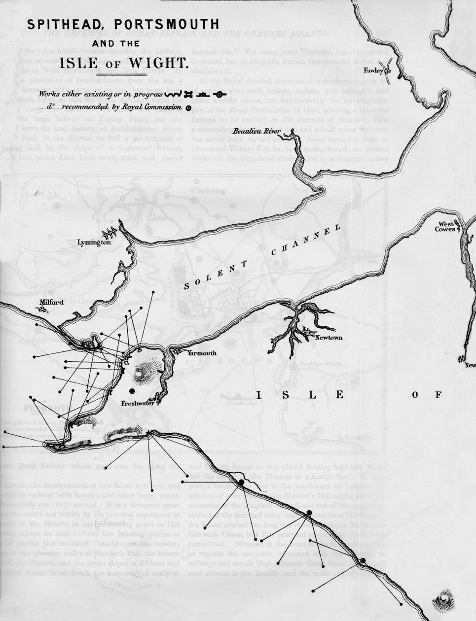 Spithead, Portsmouth und die Isle of Wight, 1884 von Unbekannt