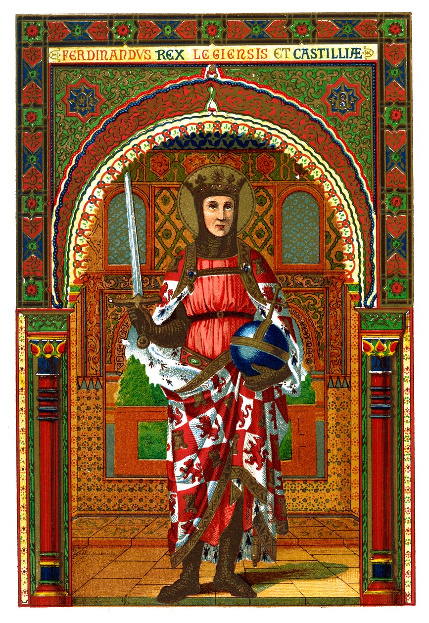 Heiliger Ferdinand III. von Kastilien und León, 1886 von Unbekannt