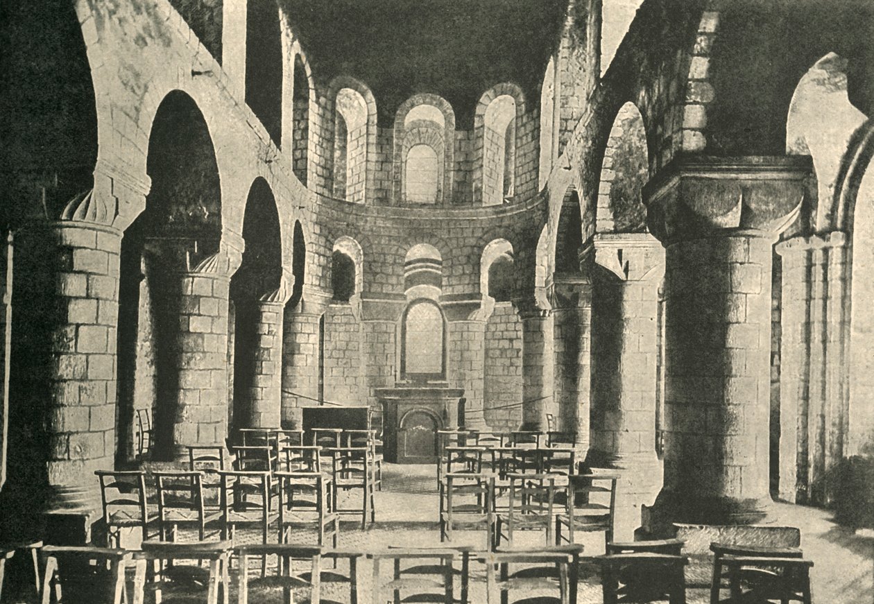 St. Johns Kapelle, Tower of London, normannische Architektur, 1908 von Unbekannt