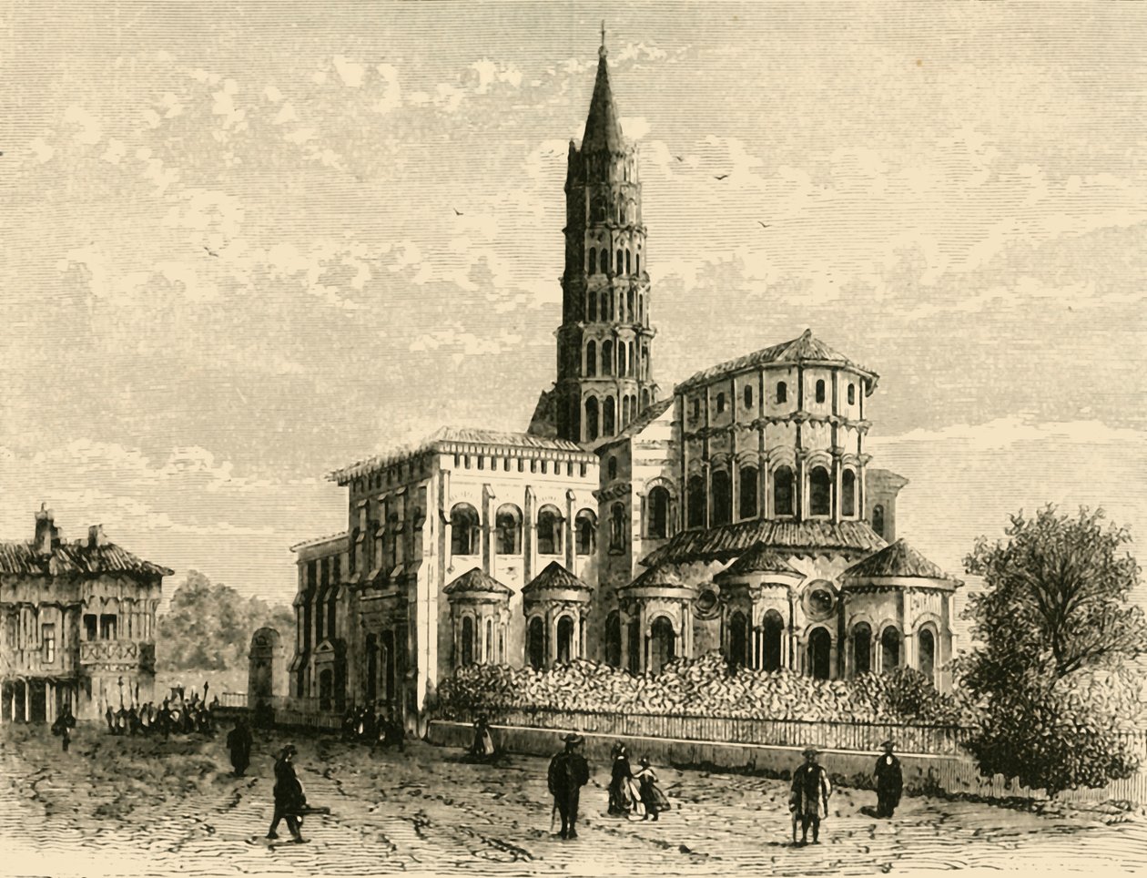 St. Sernin, Toulouse, 1890 von Unbekannt