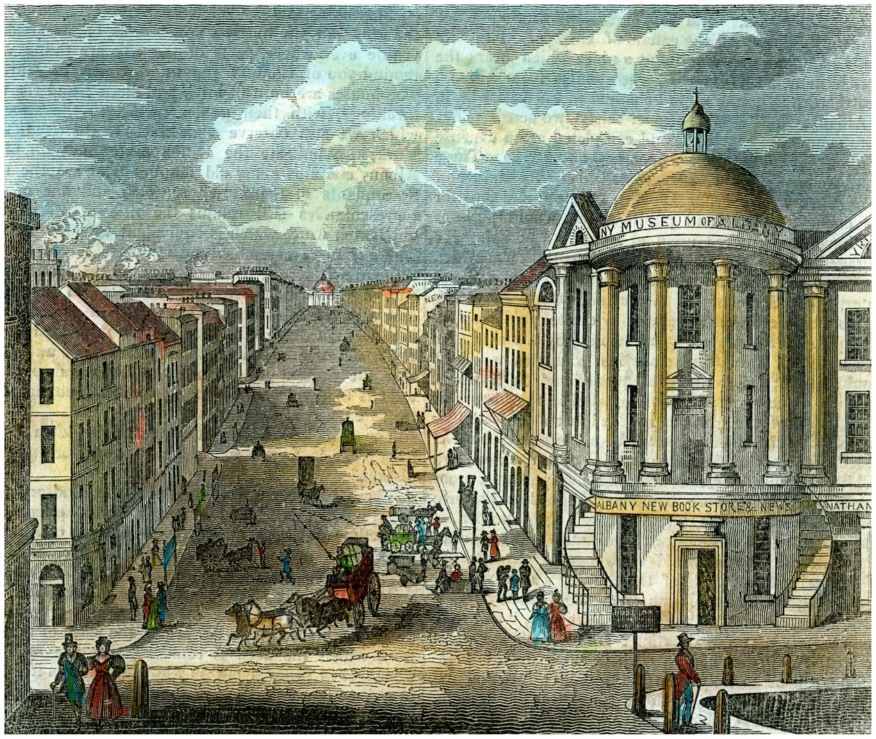 State Street, Albany, New York, USA, ca. 1835 von Unbekannt