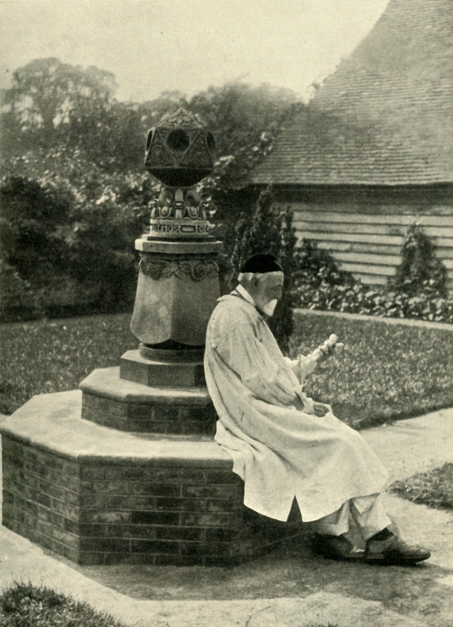 Sonnenuhr im Garten von Limnerslease, und...G. F. Watts, Esq., R.A., um 1890, 1902 von Unbekannt