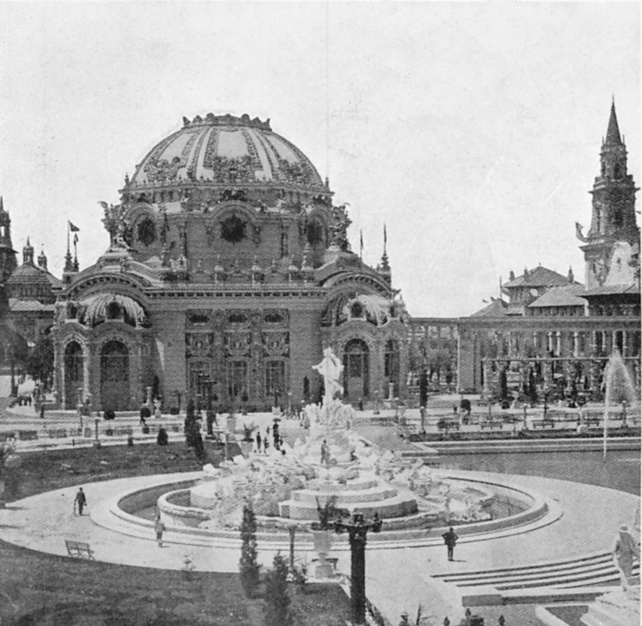 Musiktempel auf der Panamerikanischen Ausstellung in Buffalo, 1901 von Unbekannt