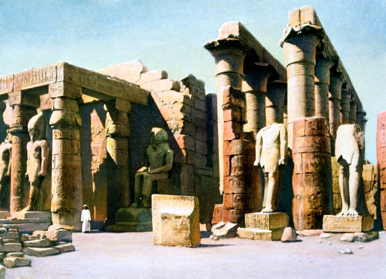 Tempel von Ramses II., Luxor, Ägypten, 20. Jahrhundert von Unbekannt