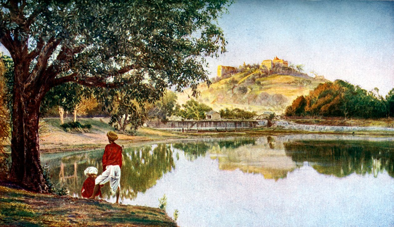 Tempel der Göttin Parvati, Frau von Siva, südwestlich von Pune, Maharashtra, Indien, um 1924 von Unbekannt