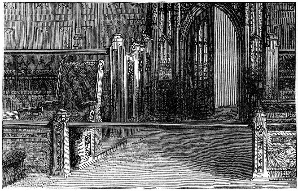 Die Bar des House of Commons, Westminster, London (19. Jahrhundert) von Unbekannt