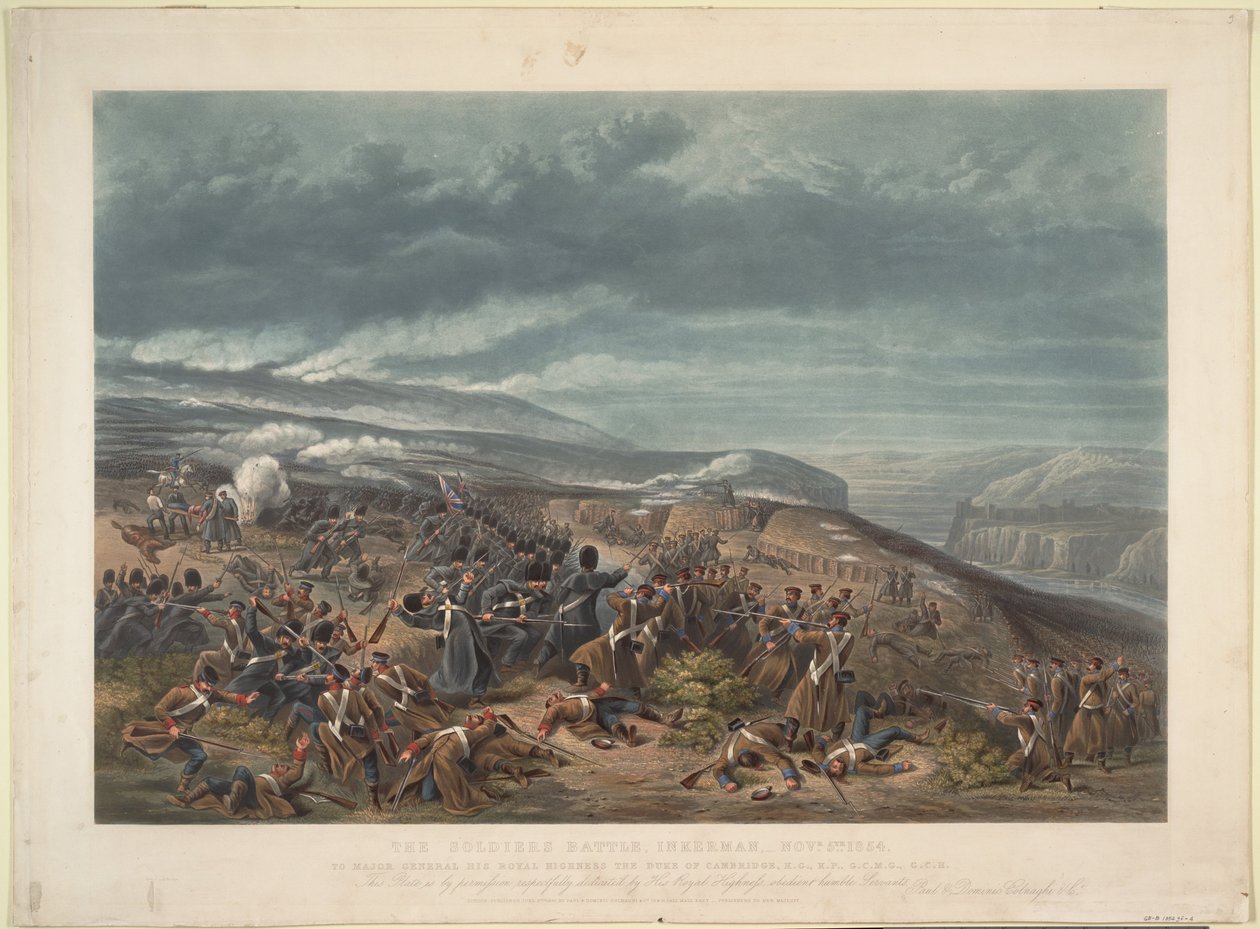 Die Schlacht von Inkerman am 5. November 1854, 1855 von Unbekannt