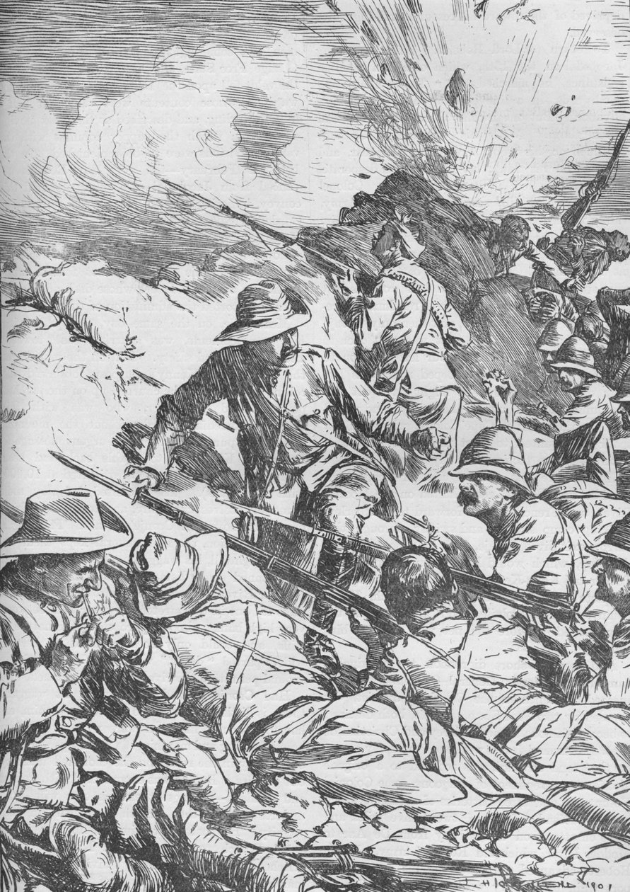 Die Schlacht von Spion Kop, Burenkrieg, Südafrika von Unbekannt