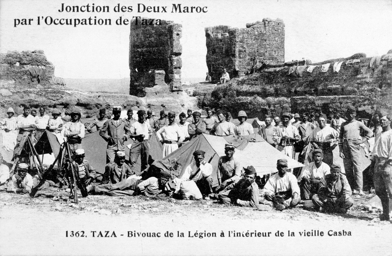Das Lager der Fremdenlegion, Taza, Marokko, 1904 von Unbekannt