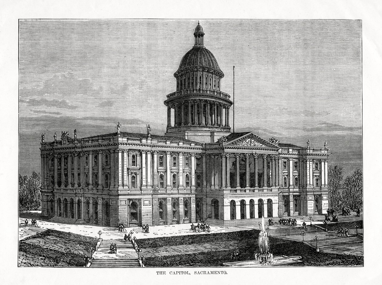 Das Kapitol, Sacramento, Kalifornien, USA, 1877 von Unbekannt