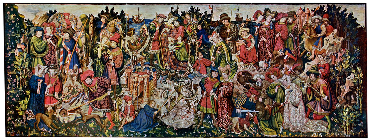 Die Chatsworth-Jagdteppiche, erste der Serie, 1930 von Unbekannt