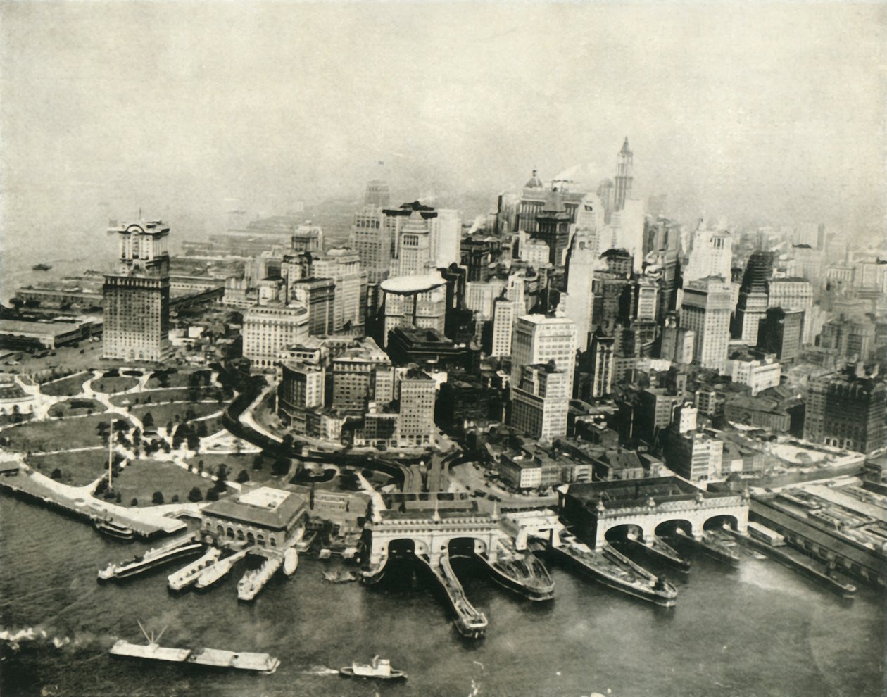 Die Stadt New York aus der Luft gesehen, 1936 von Unbekannt
