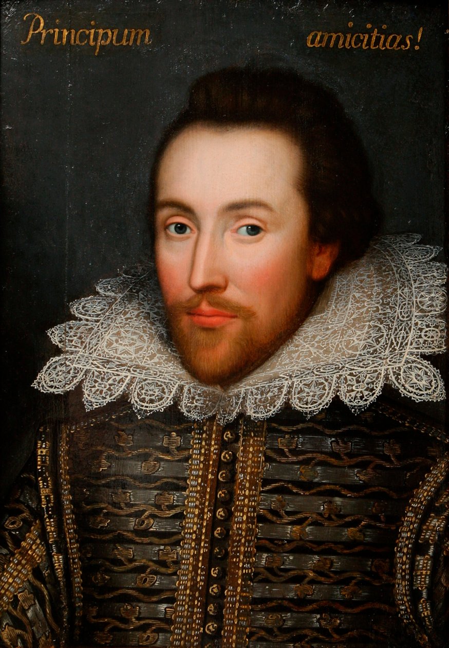 Das Cobbe-Porträt von William Shakespeare 1564-1616, ca. 1610 von Unbekannt
