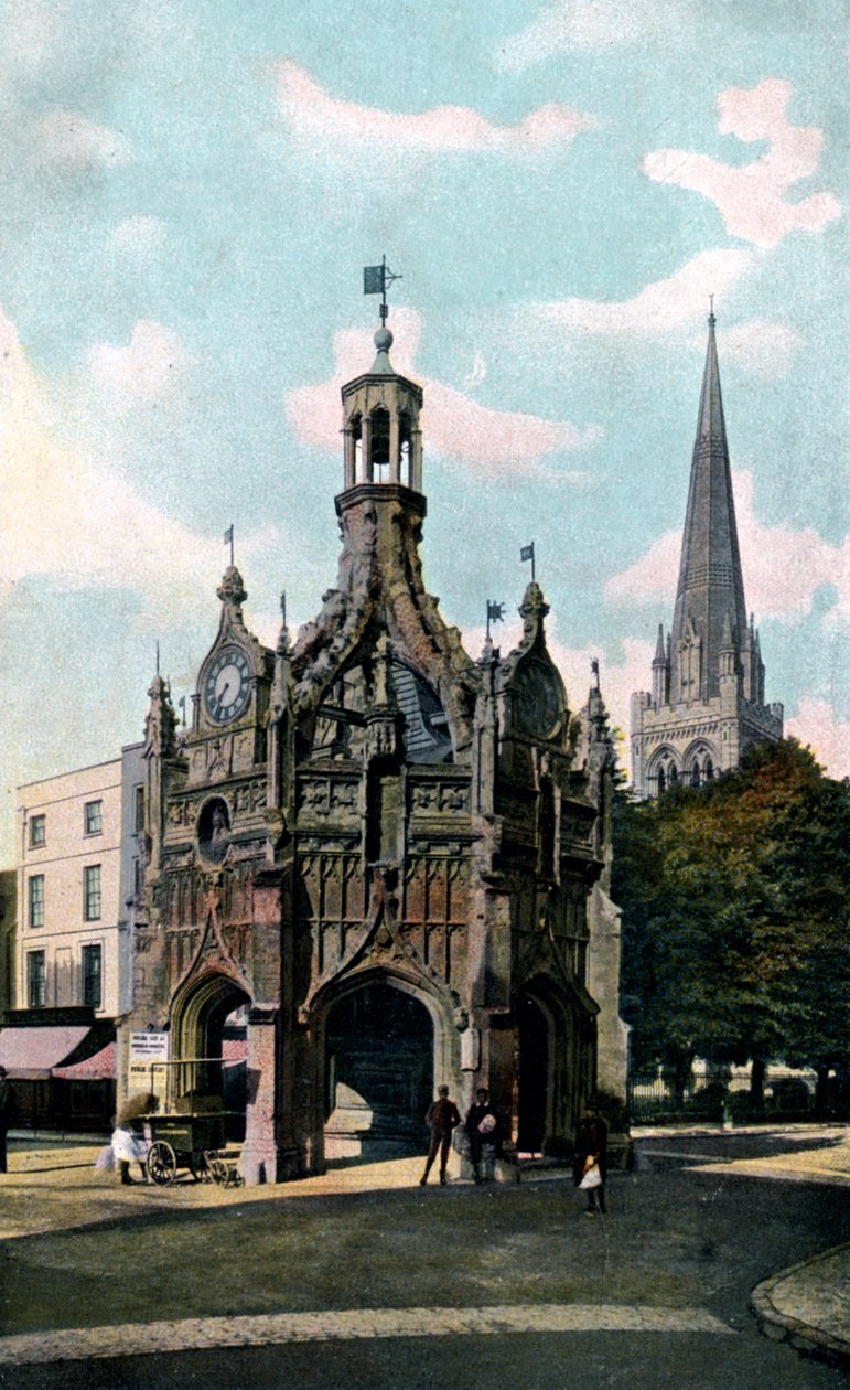 Das Kreuz und die Kathedrale, Chichester, West Sussex, frühes 20. Jahrhundert von Unbekannt