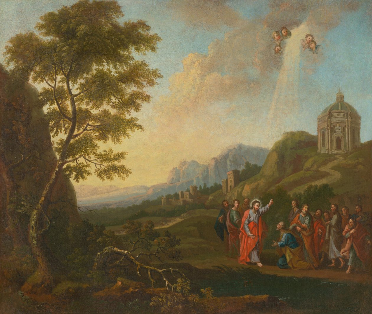Die Schlüsselübergabe an Petrus von Unbekannt