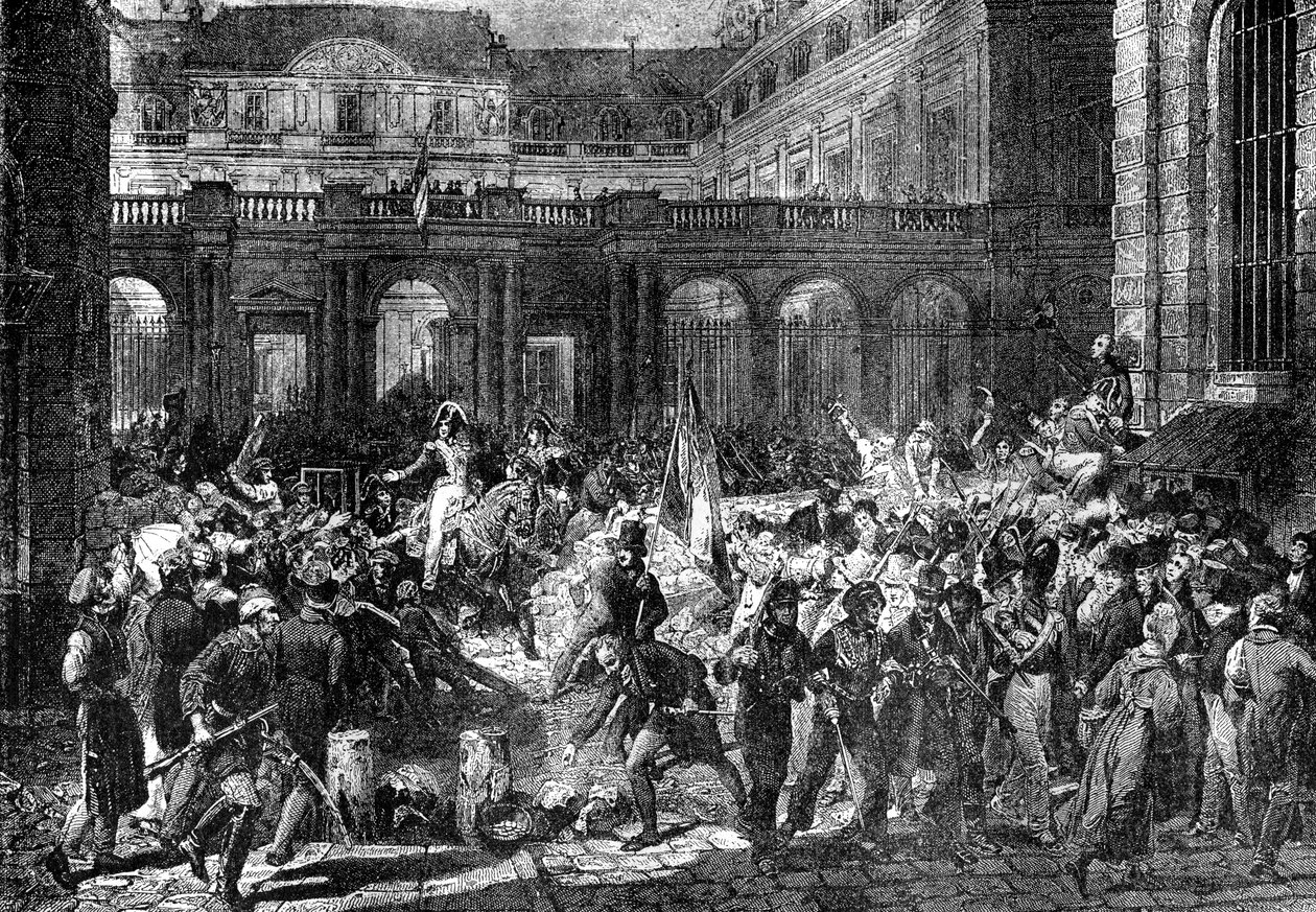 Der Herzog von Orleans verlässt den Königspalast, Paris, 31. Juli 1830 von Unbekannt