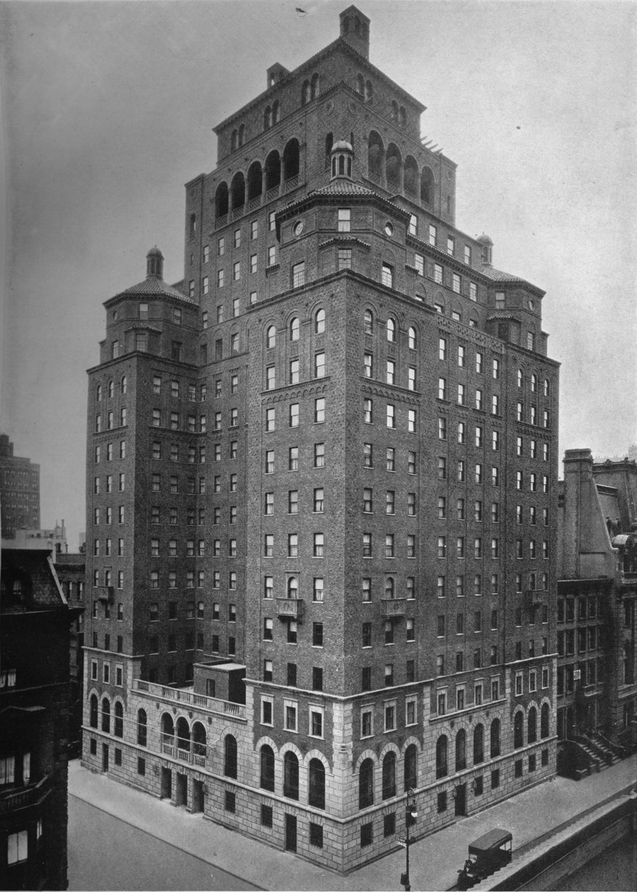 Das Gebäude der Bruderschaftsclubs, New York City, 1924 von Unbekannt