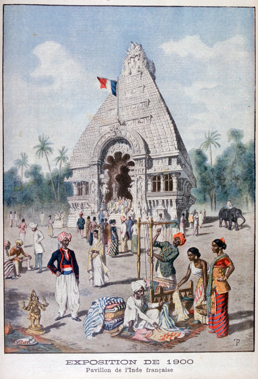 Der französische Indien-Pavillon auf der Weltausstellung 1900, Paris, 1900 von Unbekannt