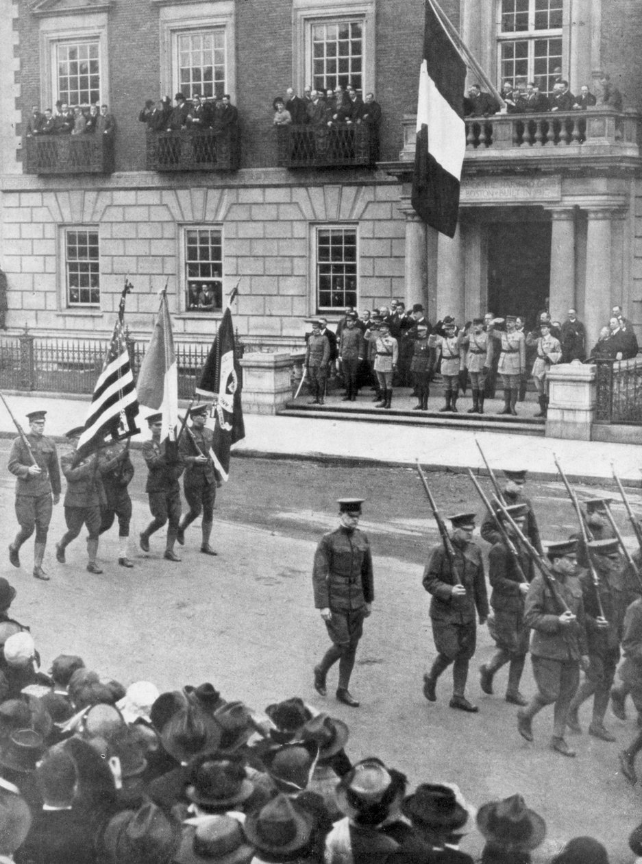 Die französische Militärmission in Amerika, der Harvard Club, Boston, Massachusetts, USA, 1917 von Unbekannt