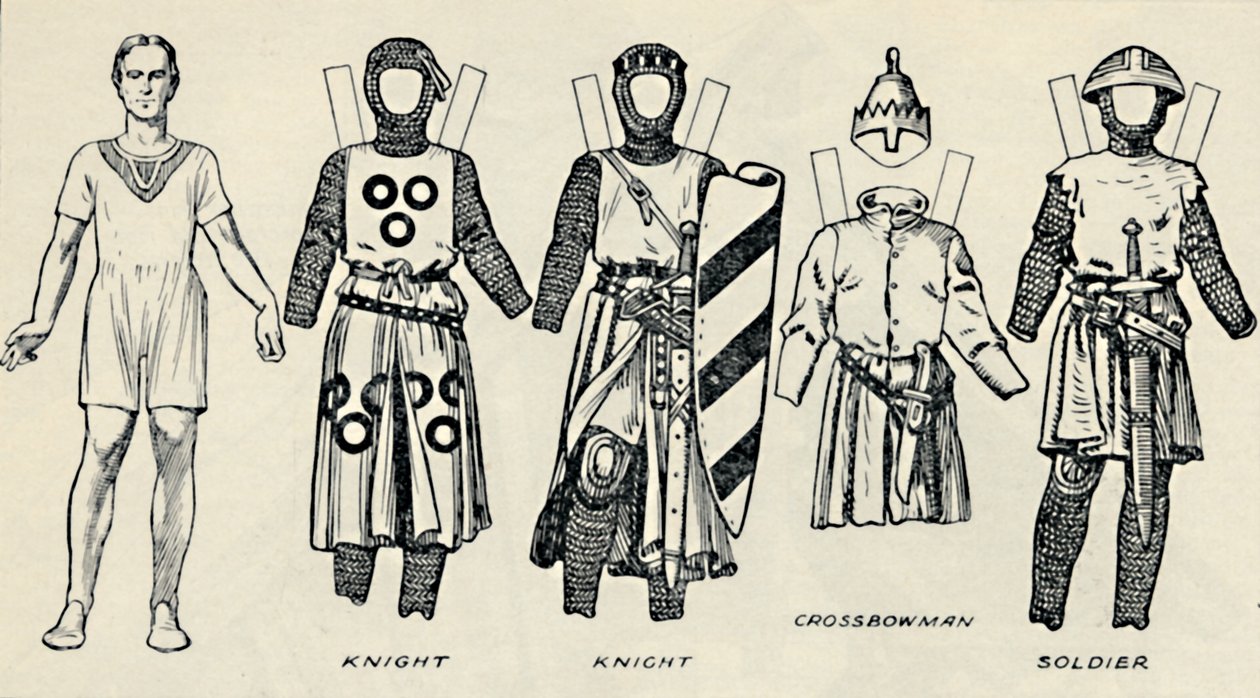 Die Galerie der britischen Kostüme: Wie die Engländer zur Zeit von König John gekleidet waren, ca. 1934 von Unbekannt