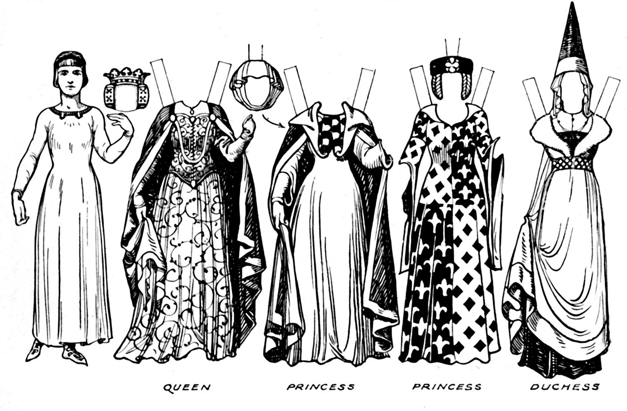 Die Galerie der Kostüme: In den Tagen der zweiten und dritten Edwards, ca. 1934 von Unbekannt
