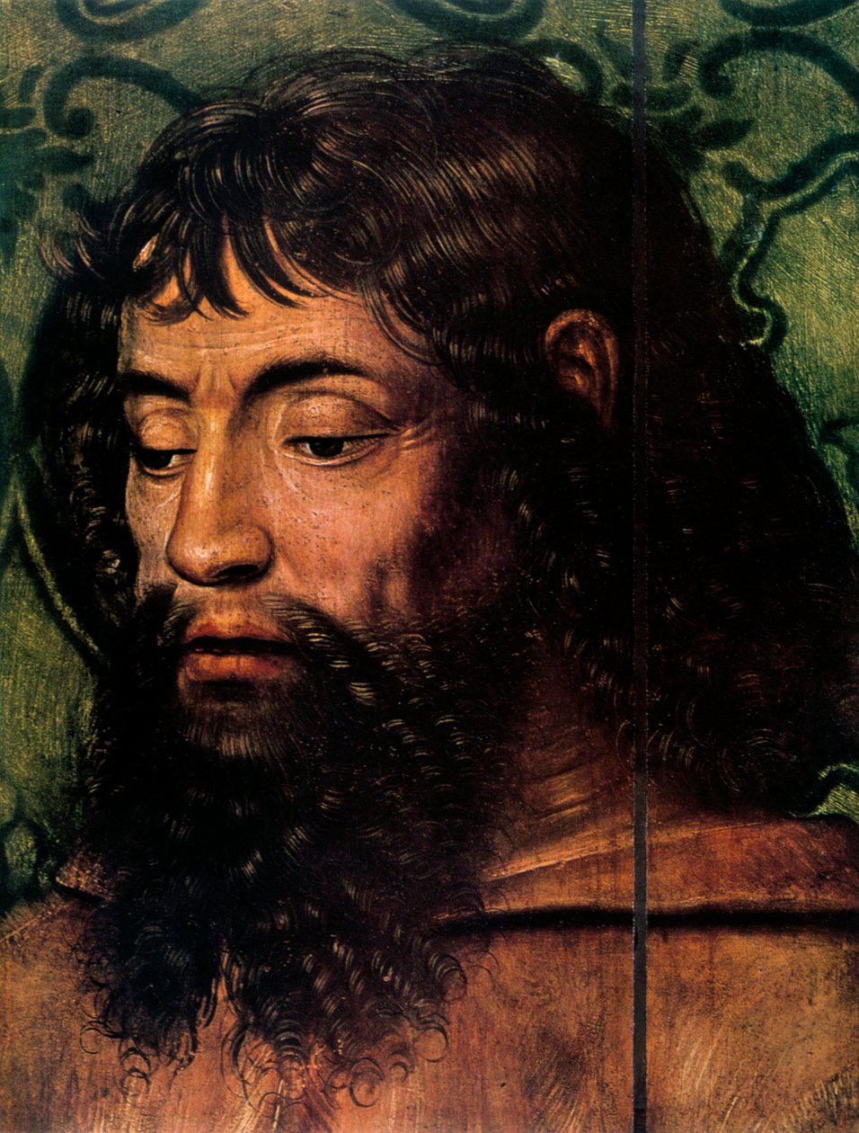 Die Legende der Heiligen Lucia, Jungfrau und Kind mit Heiligen (Detail), 15. Jahrhundert von Unbekannt