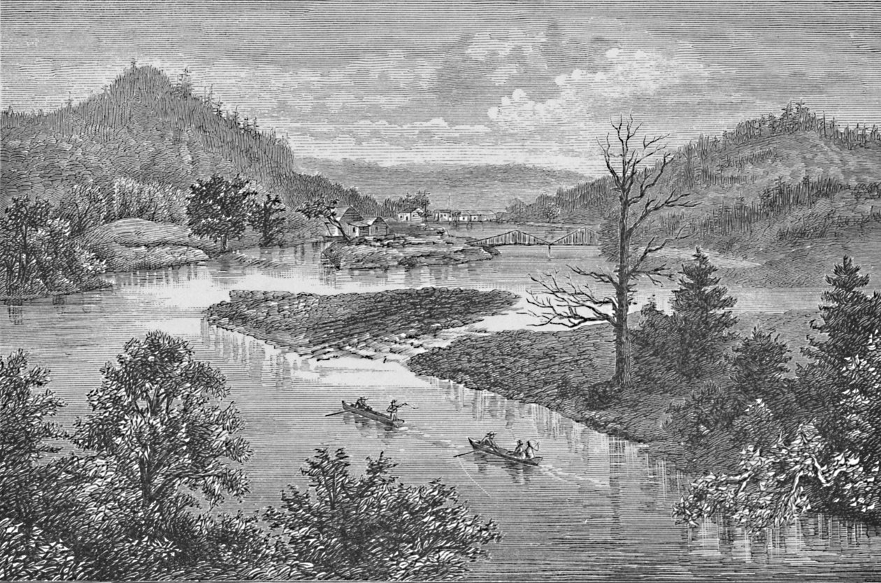 Der kleine Juniata - Tyrone in der Ferne, 1883 von Unbekannt