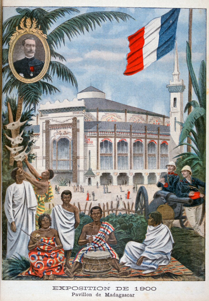 Der madagassische Pavillon auf der Weltausstellung 1900, Paris, 1900 von Unbekannt
