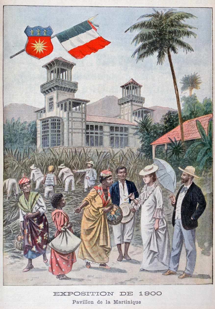 Der Martinique-Pavillon auf der Weltausstellung 1900, Paris, 1900 von Unbekannt