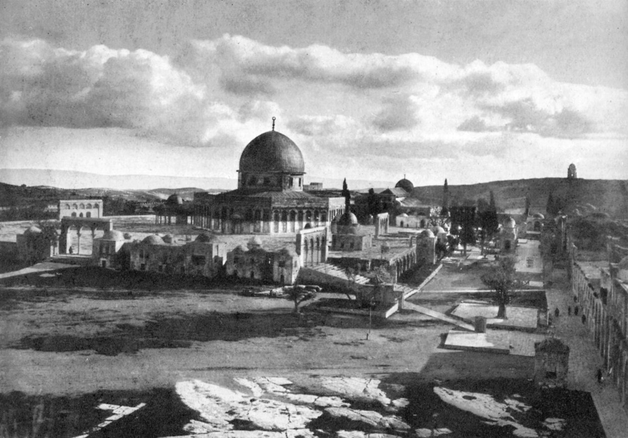 Die Omar-Moschee auf dem Gelände des antiken Tempels, Bethlehem, Israel von Unbekannt