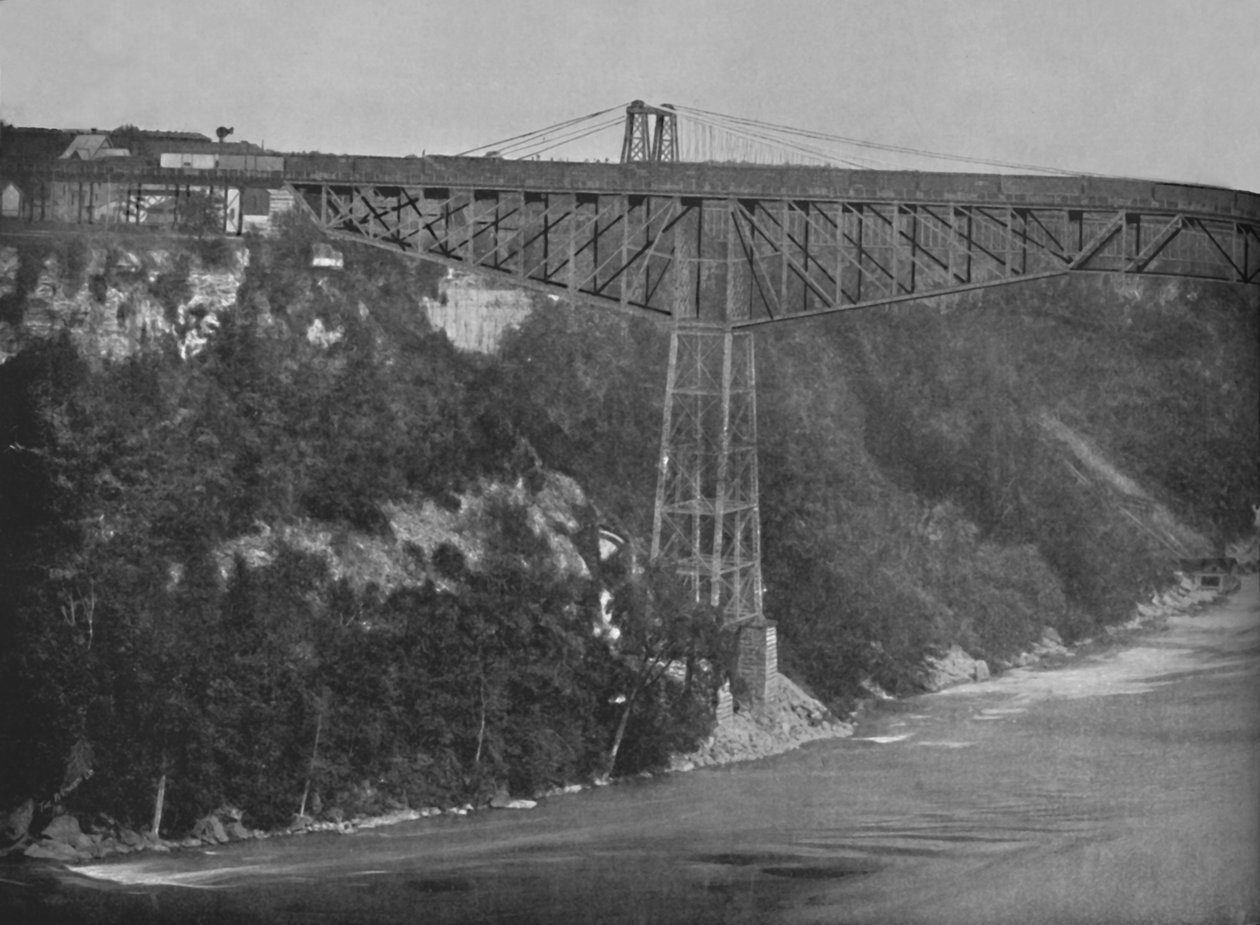 Die Niagara-Kantileverbrücke, 19. Jahrhundert von Unbekannt