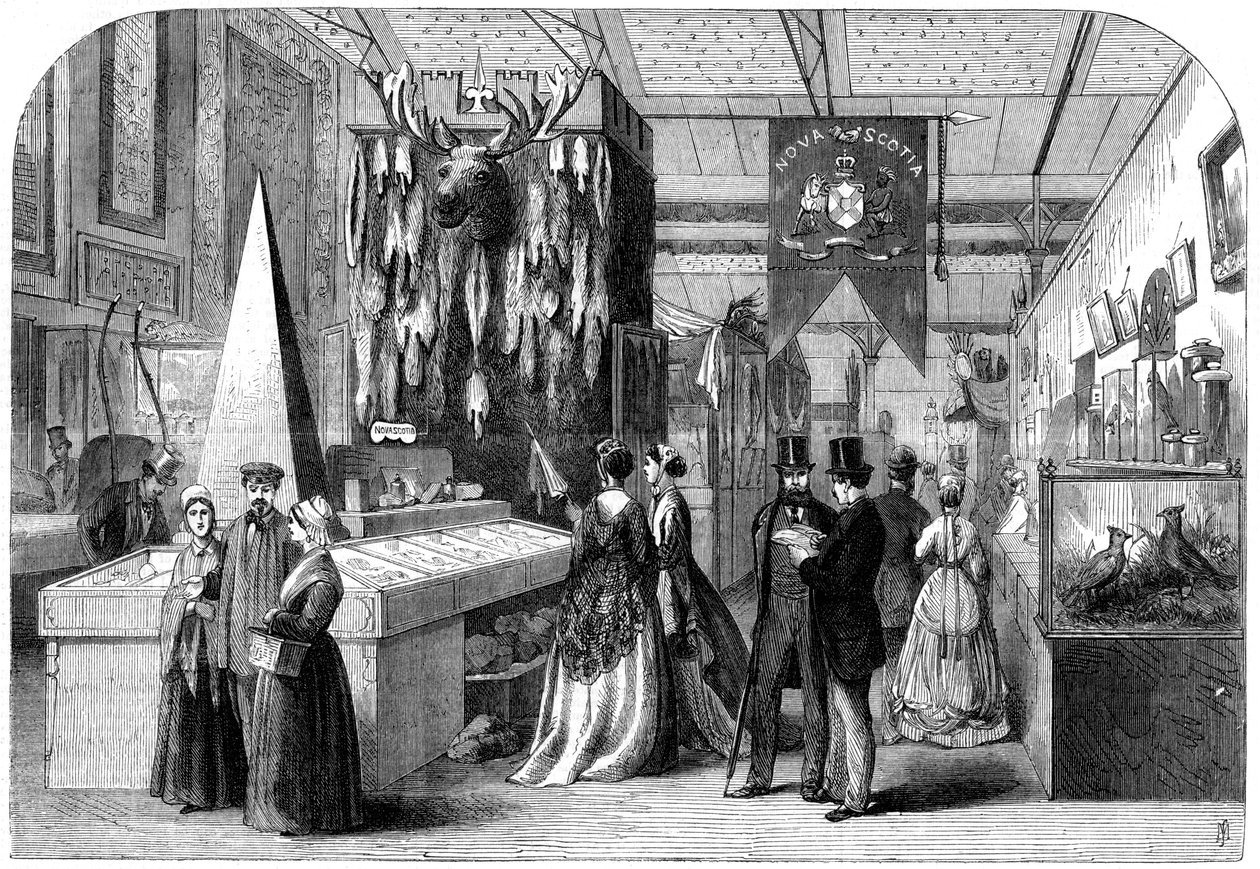 Die Nova Scotia Sektion der Pariser Weltausstellung, 1867 von Unbekannt