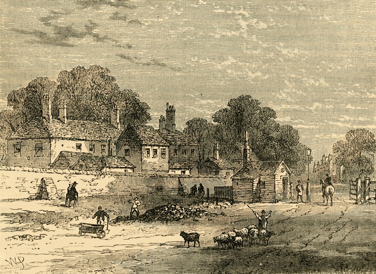 Die alte Mautstelle, Kensington, 1820, ca. 1876 von Unbekannt