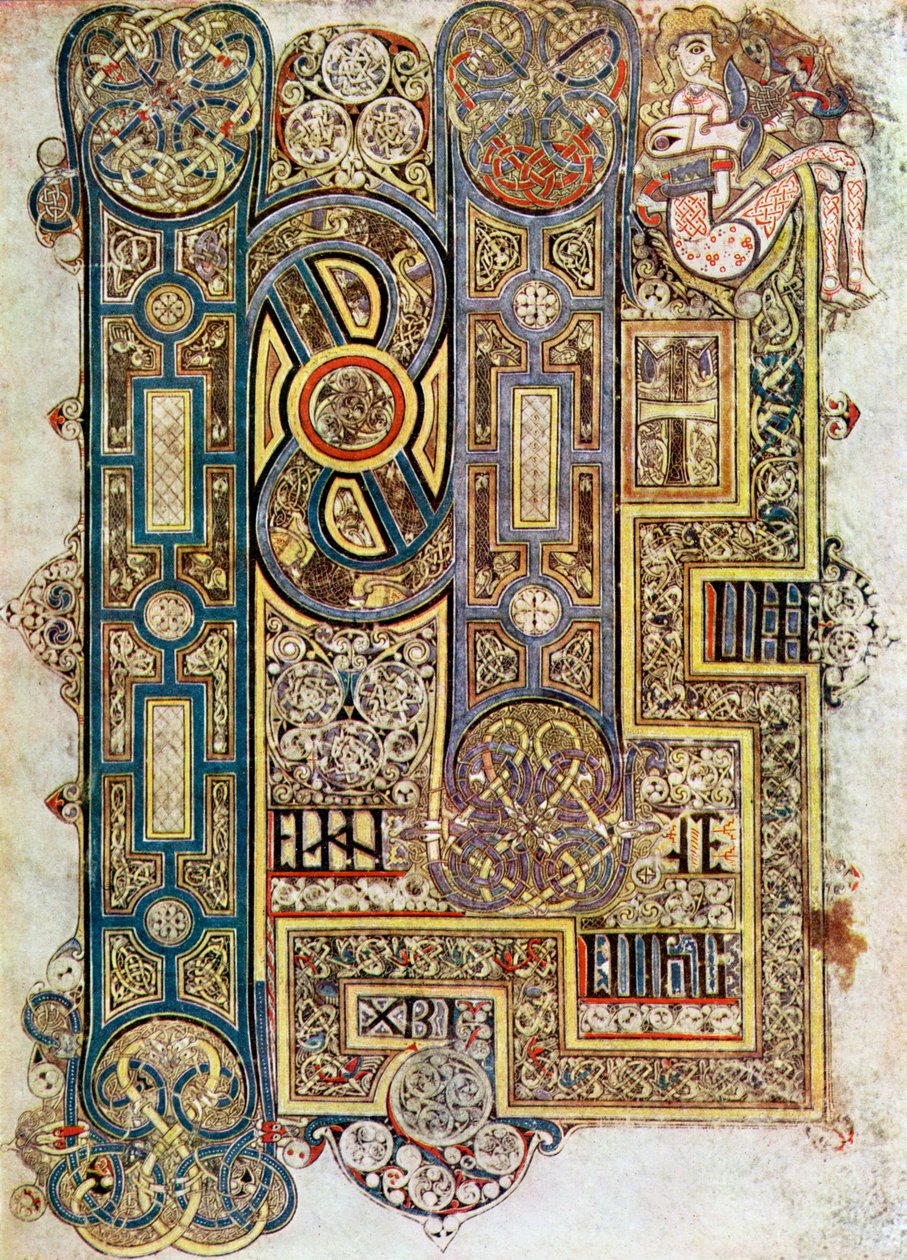 Die Anfangsworte des Markus-Evangeliums, 800 n. Chr., 20. Jahrhundert von Unbekannt