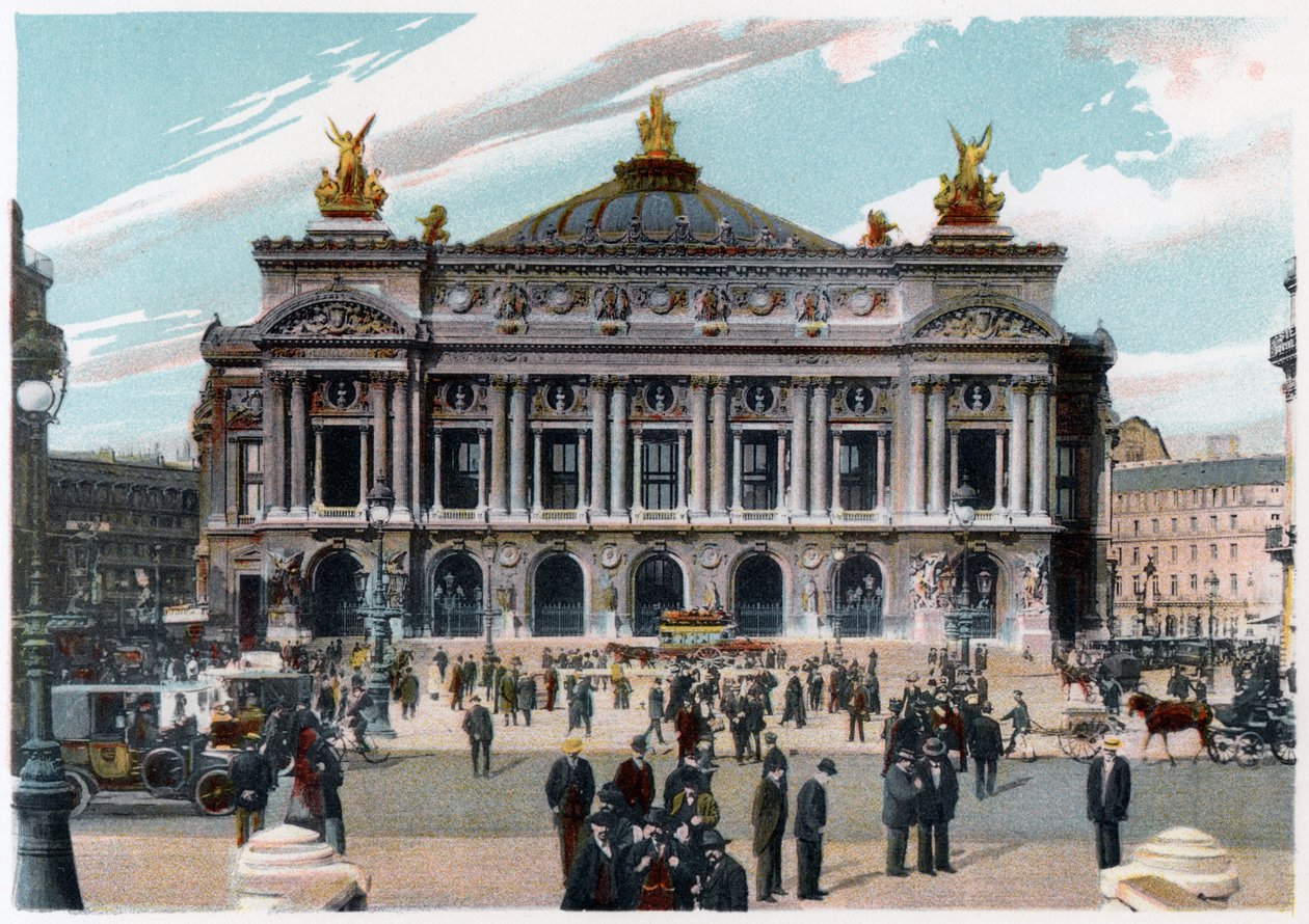 Das Palais Garnier, Paris, um 1900 von Unbekannt
