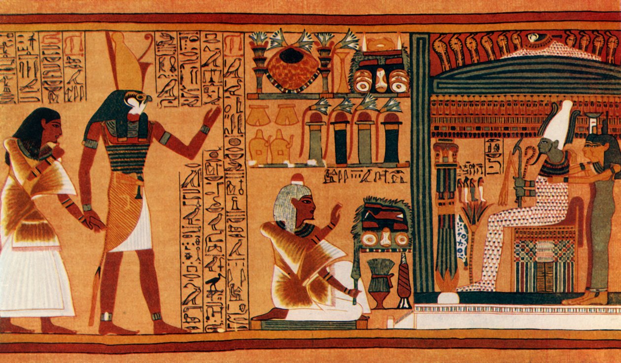 Die Präsentation von Ani an Osiris von Unbekannt