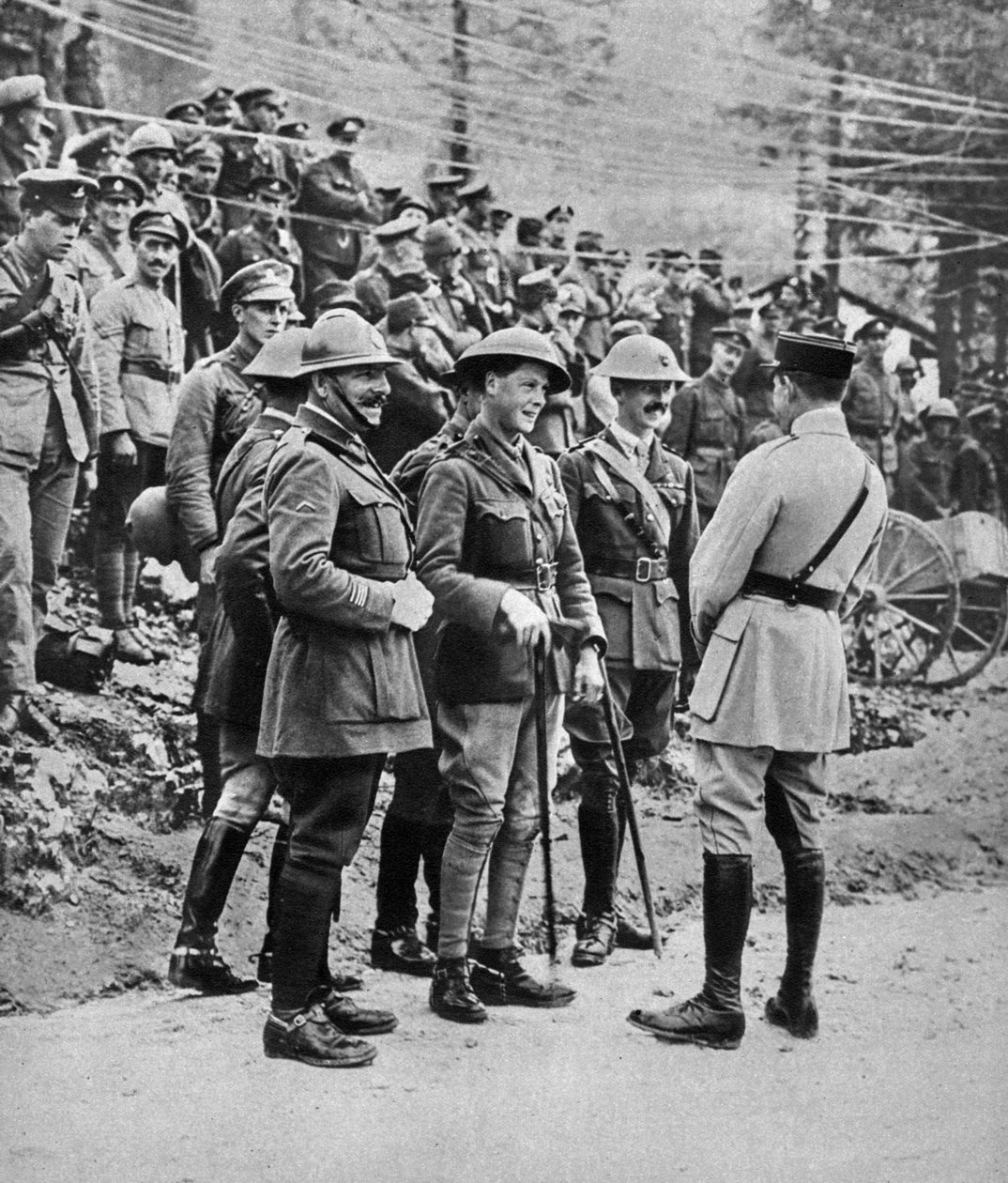 Der Prinz von Wales an der italienischen Front, 1917 von Unbekannt