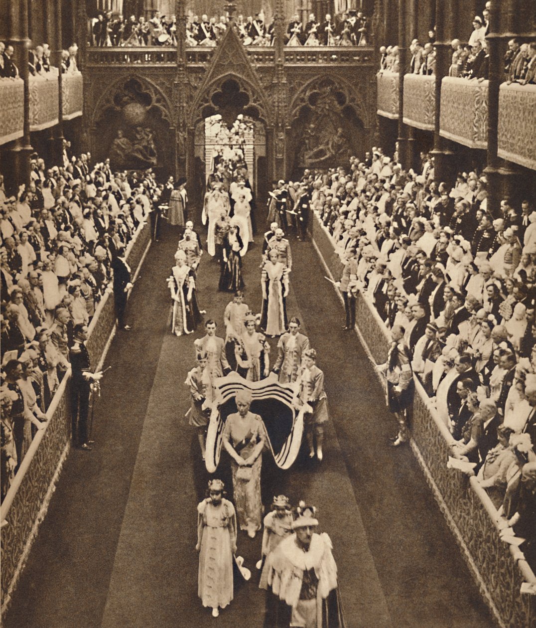 Die Prozession der Königinmutter, 12. Mai 1937 von Unbekannt