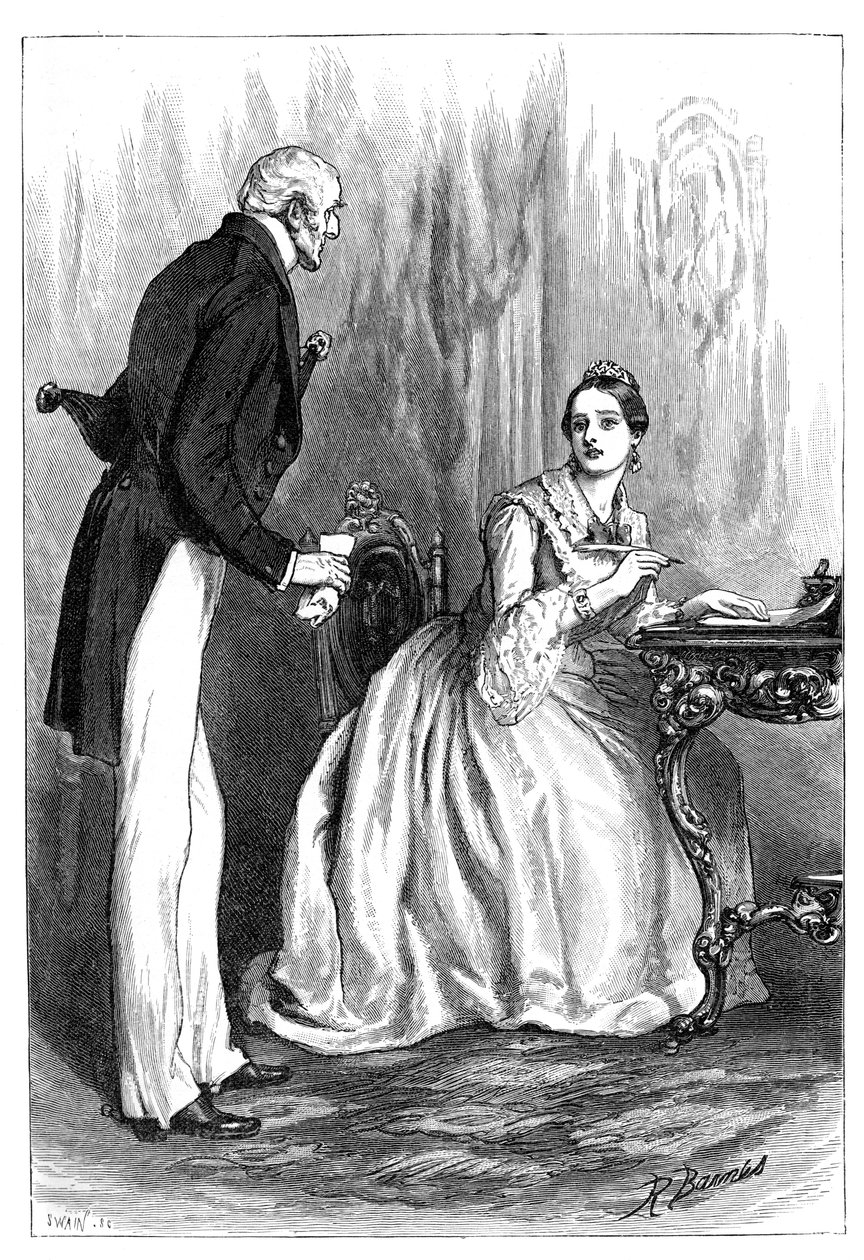 Die Königin und das Todesurteil des Deserteurs, ca. 1850er, 1900 von Unbekannt