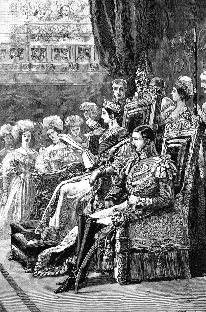 Die Königin eröffnet das Parlament, 1846, 1900 von Unbekannt