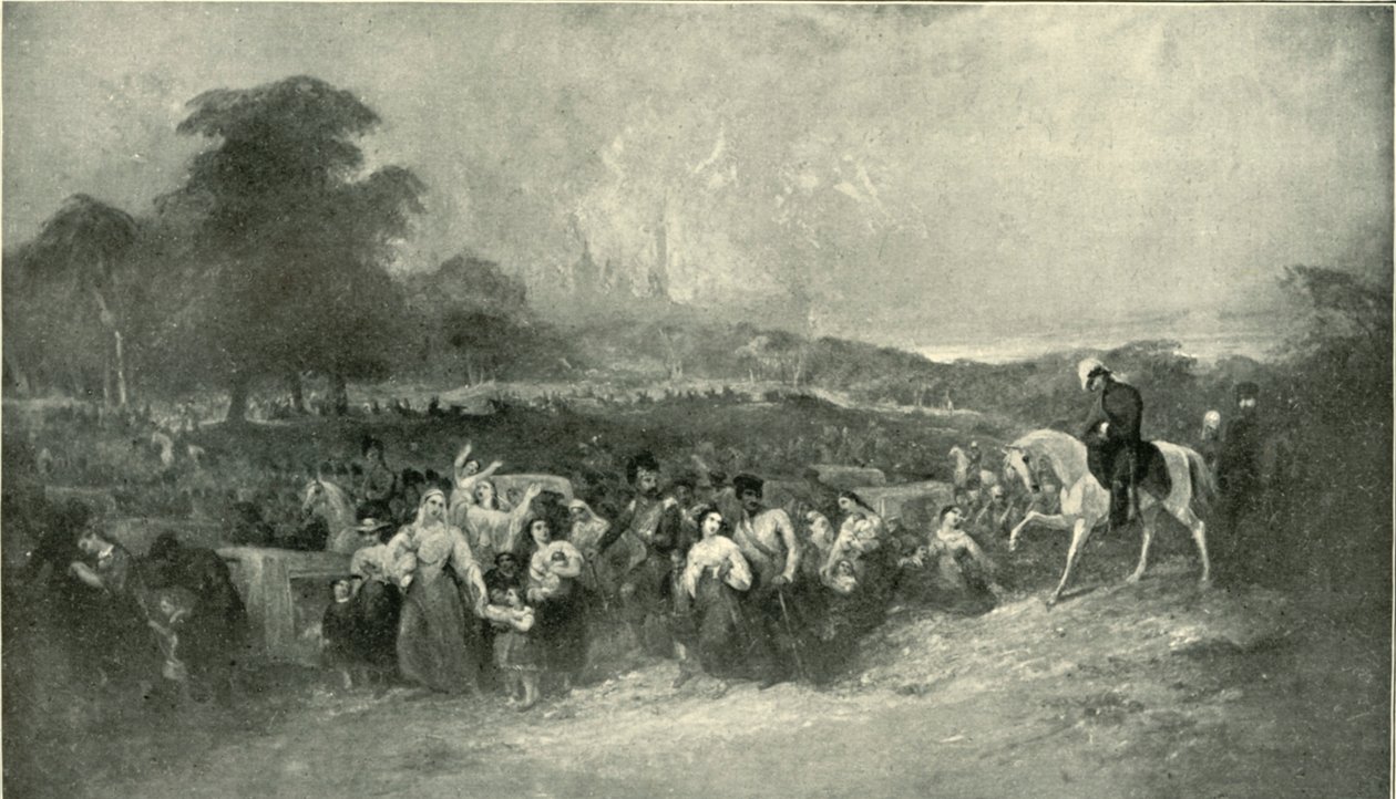 Die Befreiung von Lucknow - Die Leidenden werden ins britische Lager geführt, 1901 von Unbekannt