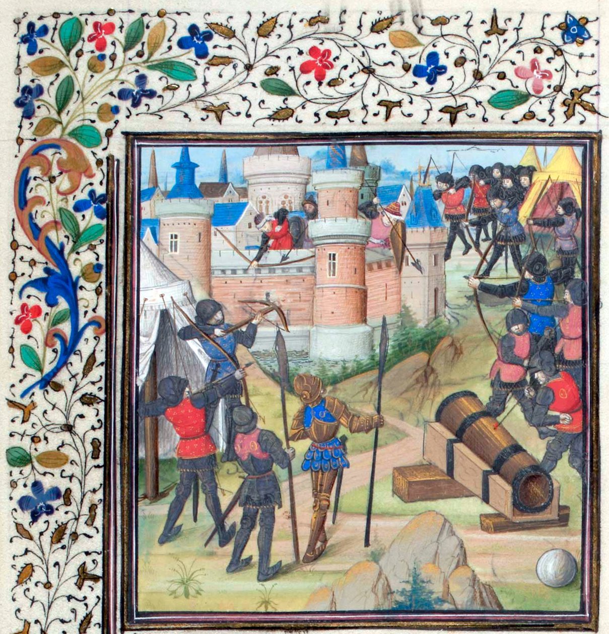 Die Belagerung von Antiochia. Miniatur aus der Historia von Wilhelm von Tyrus, 1460er Jahre von Unbekannt