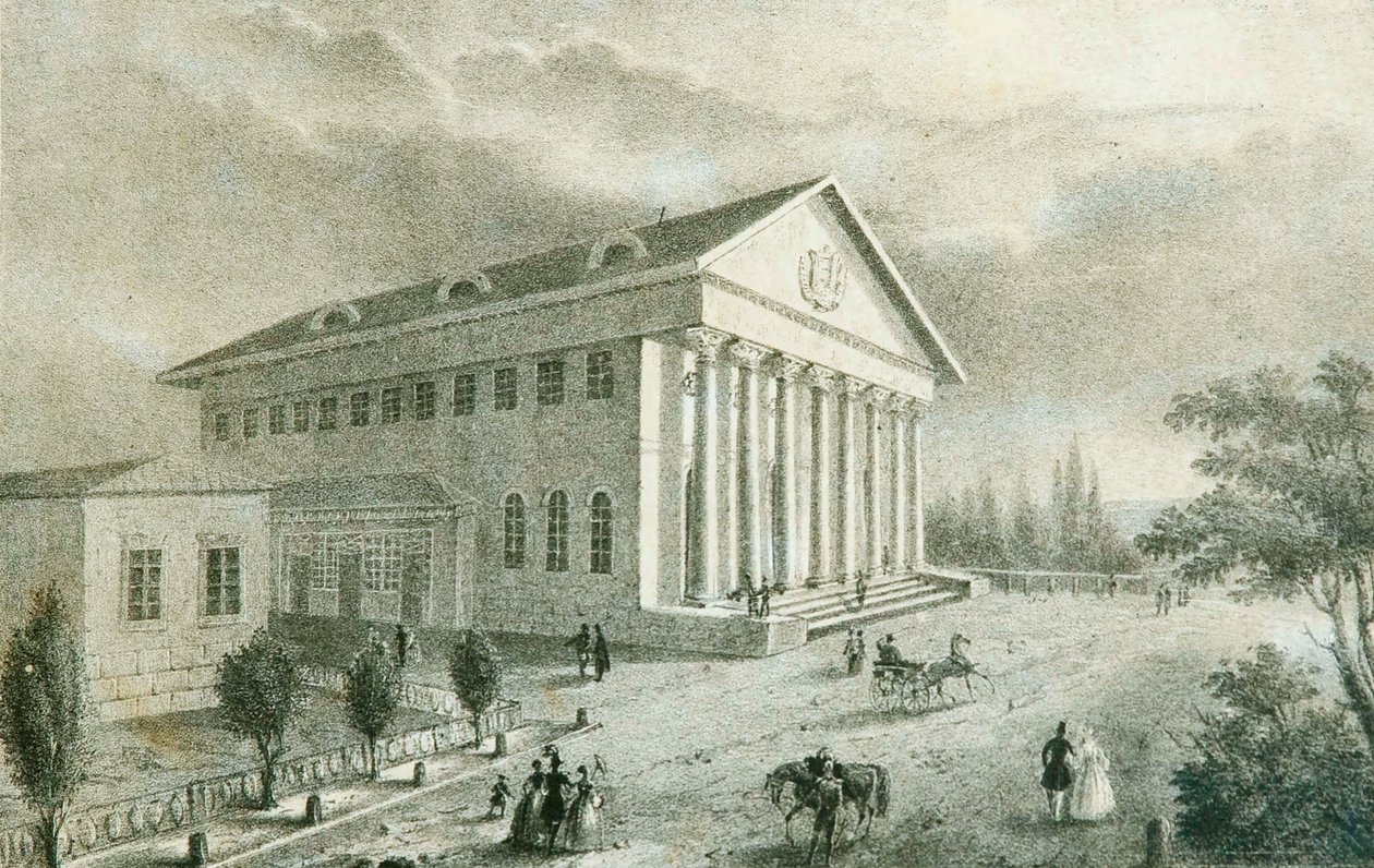 Das Sommertheater im Petrowski-Park, Moskau, Russland von Unbekannt
