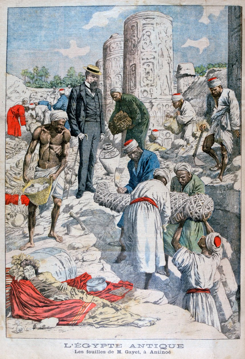 Die Ausgrabungen von Antinopolis, Ägypten, durch Albert Gayet, 1904 von Unbekannt