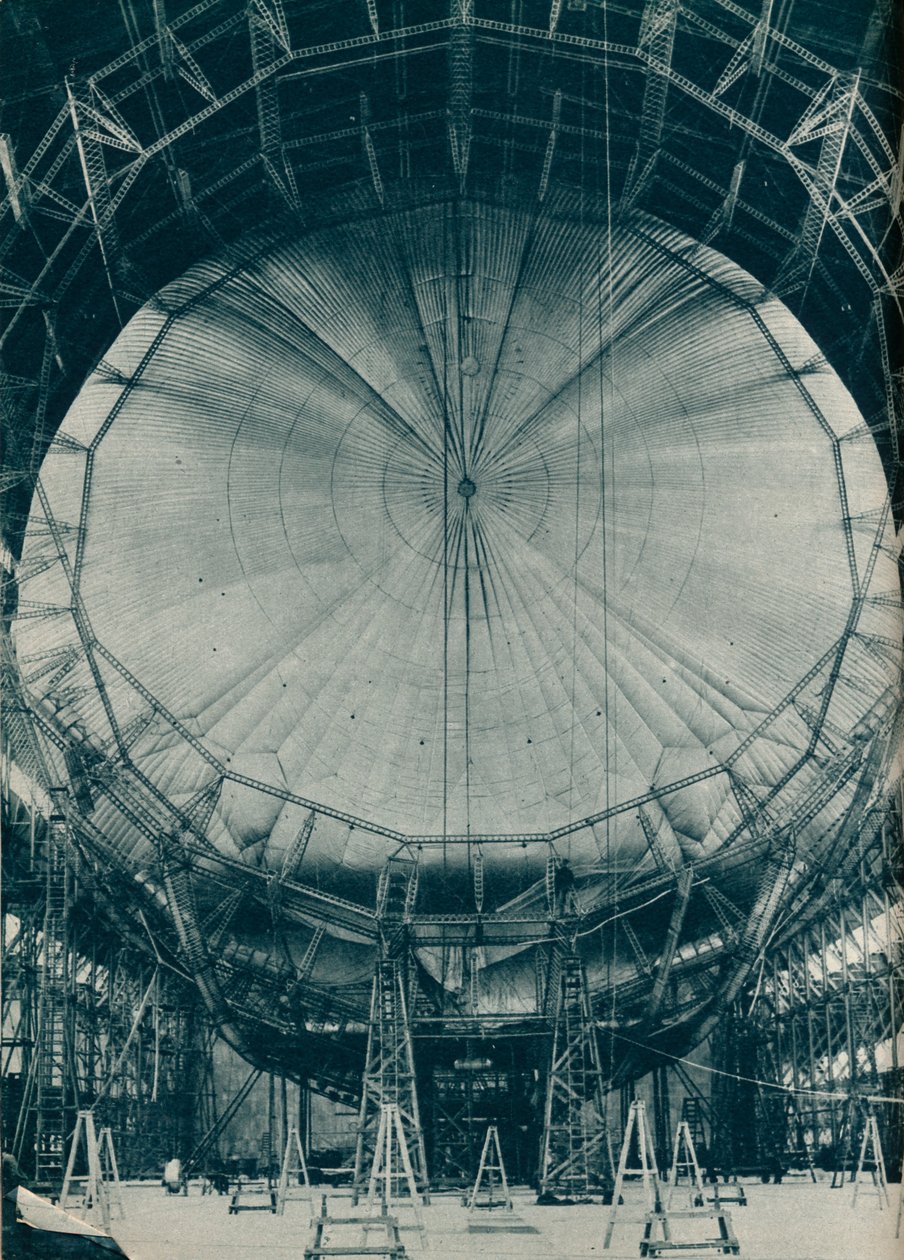 Der innere Aufbau des Luftschiffs R101, c1929 c1937 von Unbekannt