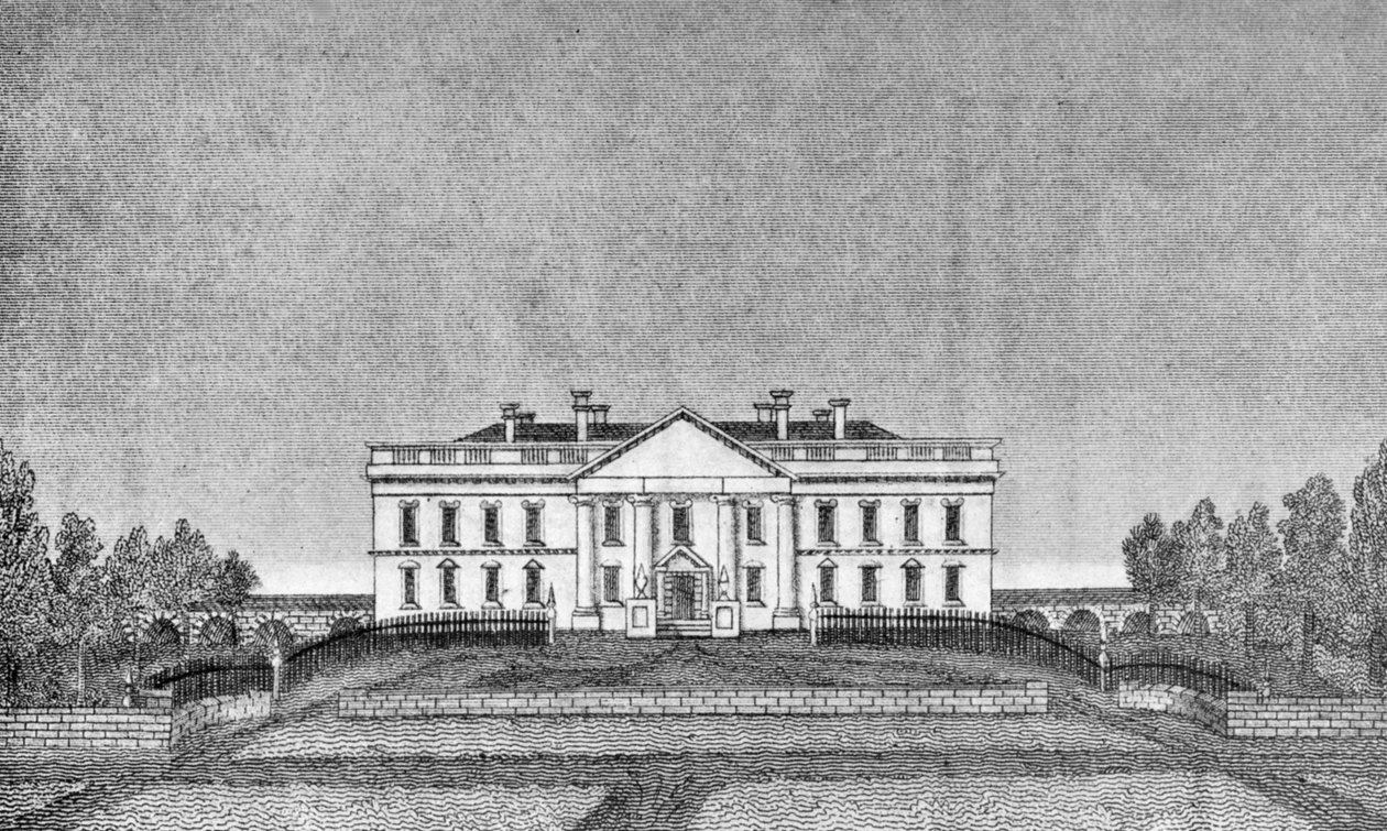 Das Präsidentenhaus, Nordportikus, USA, 1834 1908 von Unbekannt