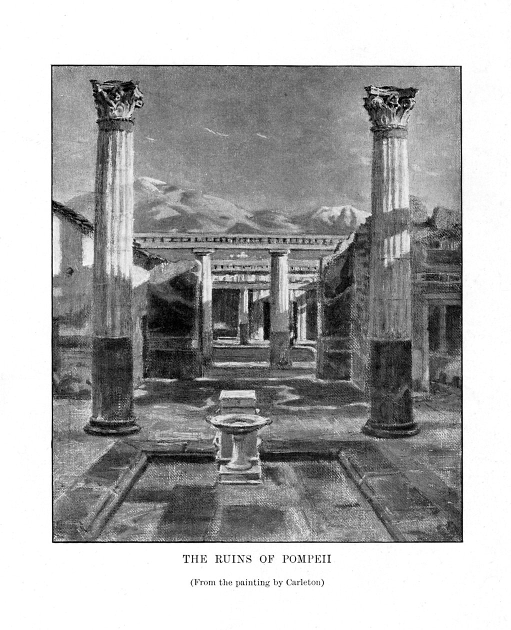 Die Ruinen von Pompeji, Italien, 19. Jahrhundert von Unbekannt