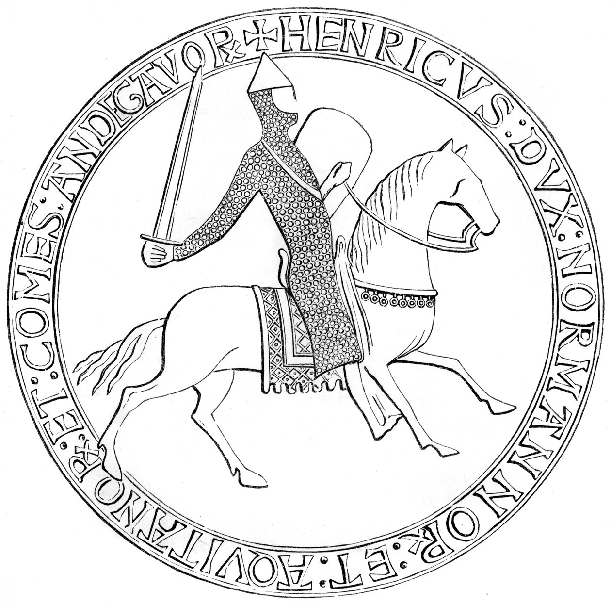 Das Siegel von König Heinrich II. von England von Unbekannt